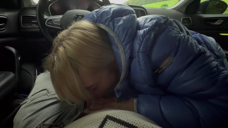 Bonieclydeerotik: Venkovní Auto Kouření Stříkání Hluboké Hrdlo Stříkat Pár Blondýna MILF...