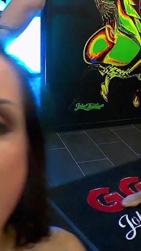 Ggg - Horny Brunette Slut Has a Horny Threesome and Sucks the Cocks Empty