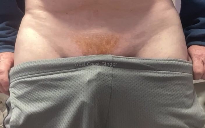 West Coast Ginger: Ginger Cock Pops Out of Shorts