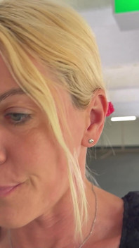 Horny Blonde in Fuckme Jeans Lets Stranger in the Ass in the Parking Garage