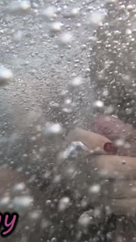 Public Pool Stepsister Dick Flash Risky Handjob Crowd Watching Cumshot 4K