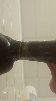 Anal Masturbation with My Big Black Dildo