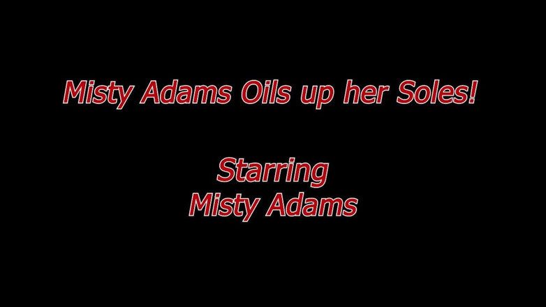 Fucked Feet: Misty Adams olejuje její chodidla!