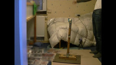 Mark Hannes: Ev yapımı stand fleshlight vibratör mastürbasyonu