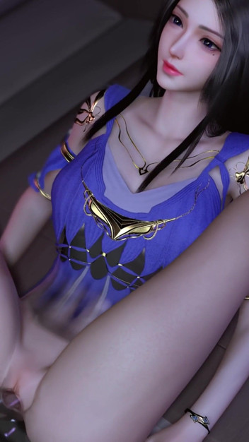 3D Cute Cosplay Babe Naked Her Pink Pussy Got Fucked so Hard