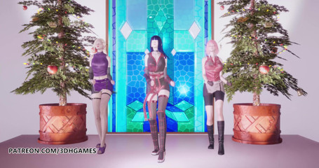 3D-Hentai Games: Twice - Feel special striptease Ino Sakura Hinata 3D erotic dance Naruto...