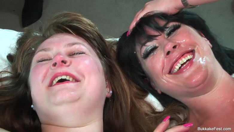 Bukkake Fest: Isla Skye y Tyla Moore - gangbang
