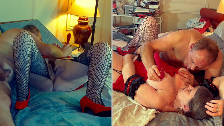 Carmen Angel: Babička Carmen: šukání dilda, vibrátory a péra Rande noc