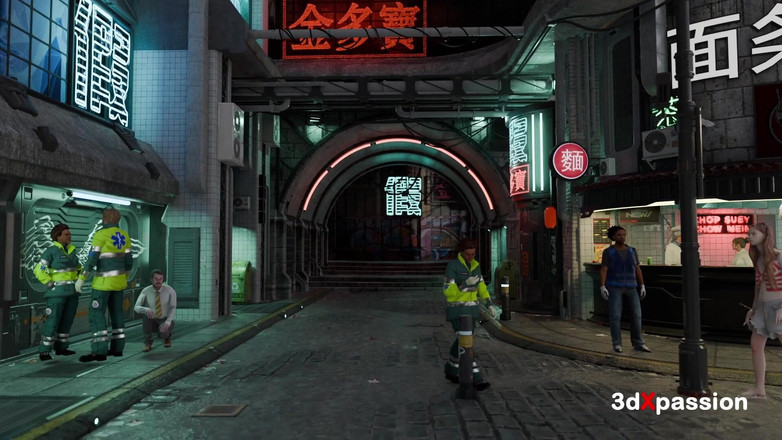 3dxpassion-transgender: Neon Dreams 2077 - Cyberpunk panas Futa mengongkek awek seksi - blowjob, cowgirl,...