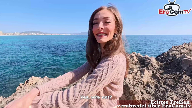 EroCom: German Tourist Teen Becky California Pick up Guy for a...