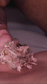 Granny Gets Massive Facial at Her Groupsex Party