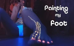 Pintando meu pé