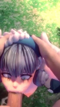 Melia Xenoblade Gets Her Face Fucked and Ends with a Mouthful of Cum POV