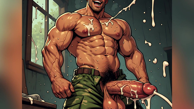 Erotic Man: Hardcore cumming arte