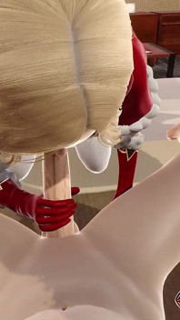 Świąteczny elf robi hottes blowjob dla wielkiego kutasa na łóżku animacja porno 3d