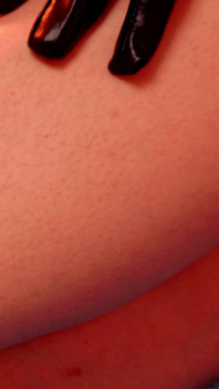 Hairy legs close-up video slowly tease