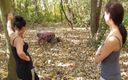 Femdom Austria: Lange sessie in het bos met opa huisdierenslaaf - lange versie