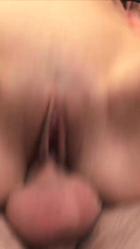 Blonde teen having her ass fucked hard on her bed