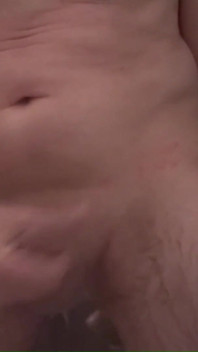 Shower Jerk and Fucking Myself with Ribbed Douche Hitting the Prostate