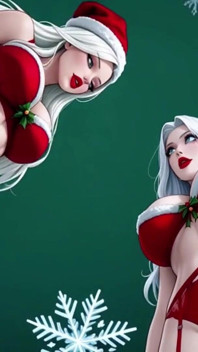 Weihnachtsmann sexy Pose Sfw version (ai Animation)