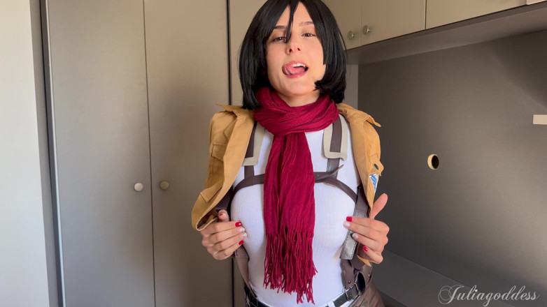 Shamelesscouple: Mikasa POV Blowjob Fantasy - Slow, Wet &amp; Naughty