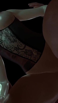 뒤에서 따먹히는 녹색 머리를 가진 핫한 소녀: 3D 포르노