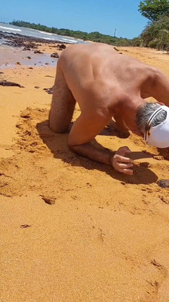 Ladysilvas: Ladysilva desnuda en la playa como una puta caliente