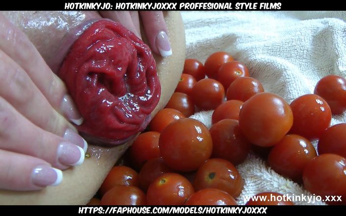 Hotkinkyjo: Hotkinkyjoxxx proffesional style films: Hotkinkyjo anální výhřez a zeleninová hra s malými rajčaty, spousta...