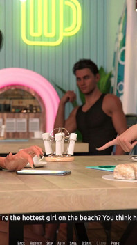 Dominos Beach 4 - Alex Lands un trabajo de playa con la ayuda de Fiona