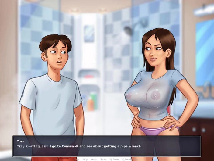 Dirty GamesXxX: Summertime Saga: tette fuori, riparare il tubo ep.22