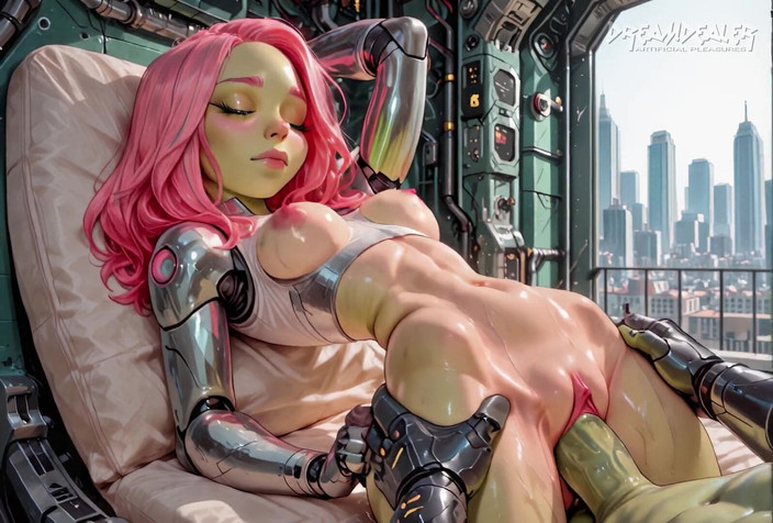 DreamDealer: Alyxa, kosmitka bogini, pokazuje cybermieście - wygenerowana Ai