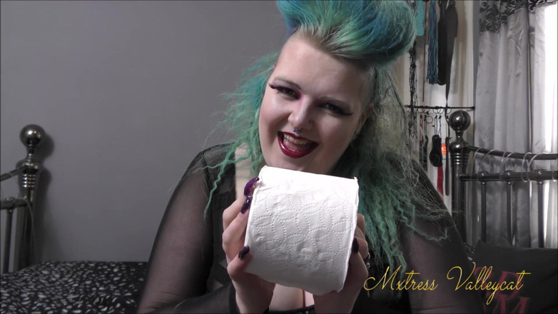 Mxtress Valleycat: toilet roll JOI