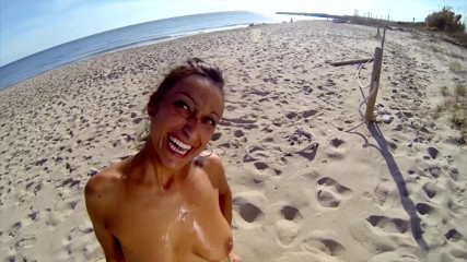 CBD Media: Big ass tattooed horny chic with big tit bends over...