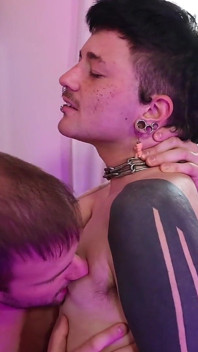 Cuckold with a Ftm: He Pegs Me Noochka Catches Us, Gets Turned on and Joins the Threesome
