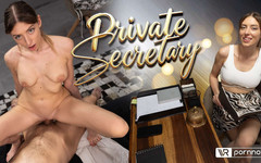 VR pornnow: Soukromá sekretářka v hlavní roli fantasie