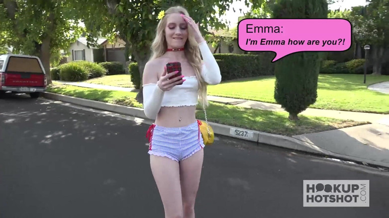 Hookup Hotshot: Skinny blonde teen babe gets fucked out by online date