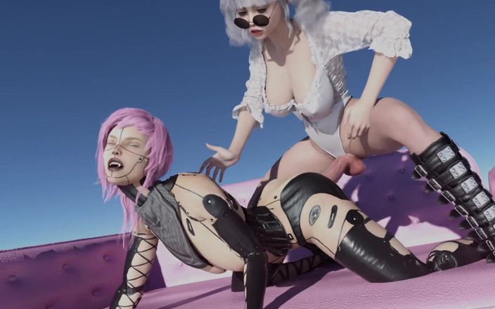 Gameslooper Sex Futanation: Růžová večerní nebe - Futa Animation