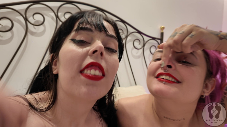 All You Can Fetish: 4K tvrdý penis dvě dívky závislost na šukání nosu stříkání na...