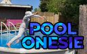 Wamgirlx: Onesie wetlook in piscina