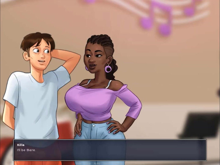 Cartoon Play: Summertime saga part 214 - black music teacher sucks