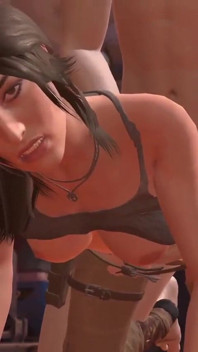 Lara Croft bierze gigantycznego kutasa w dupę: parodia Tomb Raider