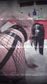 Butt Girl Tiffany Ciskiss Spooky Goth dziwka w twarzy tyłek jebanie Xl Dildo