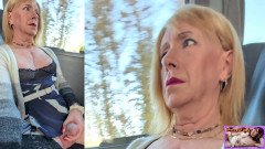 Trans Woman on a Bus Pulls Her Cock Out thumbnail