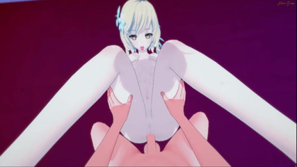 Hentai Smash: Genshin dopad - Lumine je ošukána z vašeho POV. Vystříkej se...