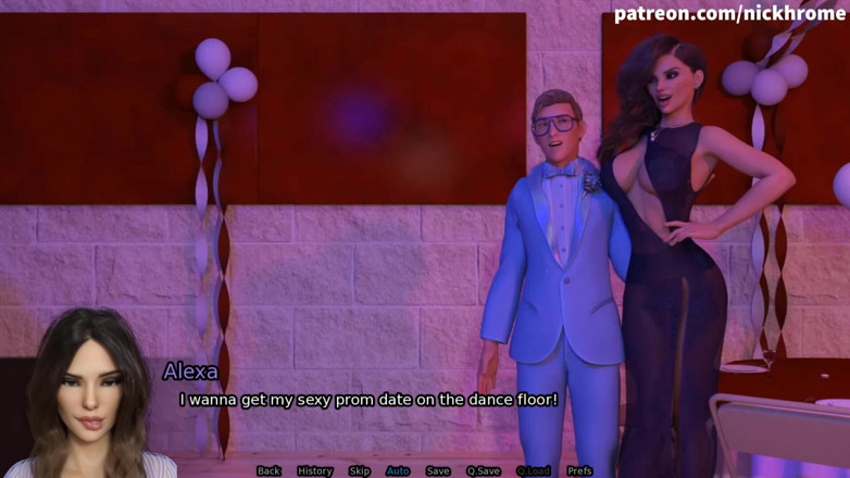 Visual Novels: SexBot 13 - atingând pula la petrecere