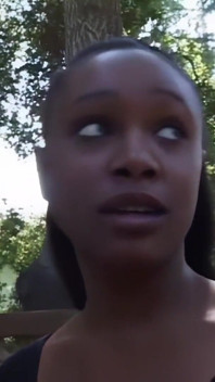 Black Slut Screams on Black Monster Cock