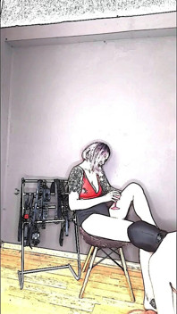 Lady Angela High Heel Fetish Animation Submissive Worships Pleaser Heels