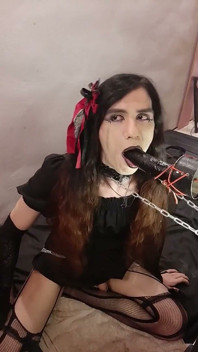 Dein goth girlfrind, der halsfick liebt