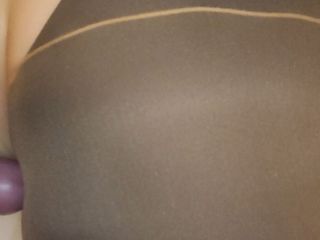 Pantyhose wife: Toccando il pene in collant e mutandine