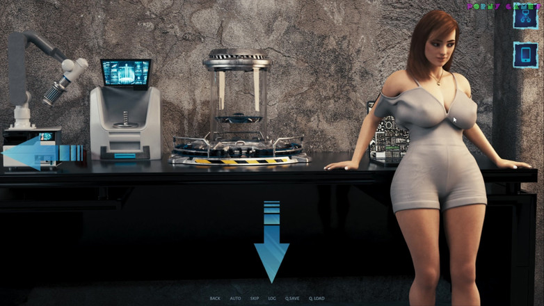 Porny Games: Cybernetické svádění od 1thousand - Sex ve skladišti s nadrženou zrzavou lady 30